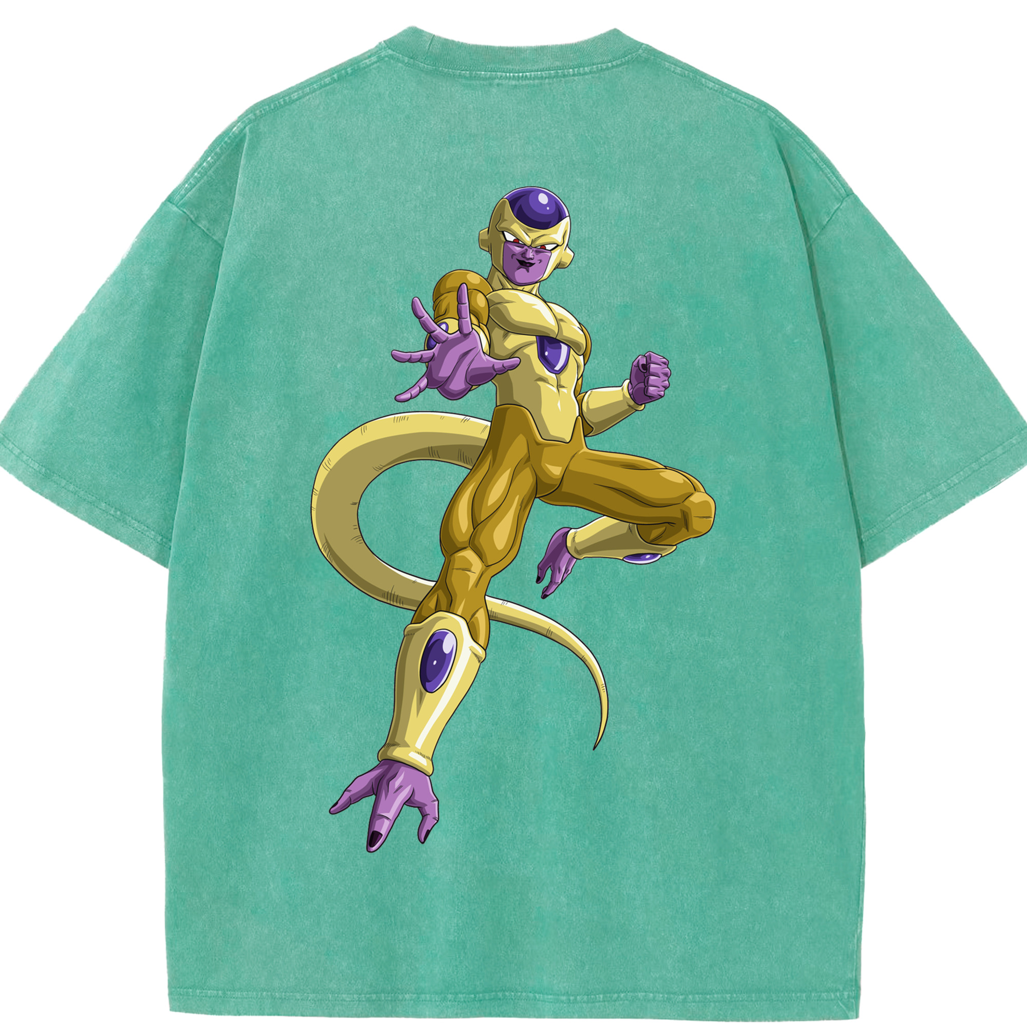 （画像用） ドラゴンボール フリーザ DRAGON BALL Frieza 綿100% ヴィンテージ風 半袖Tシャツ（背面プリント）